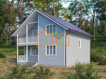 Каркасный дом 8х8